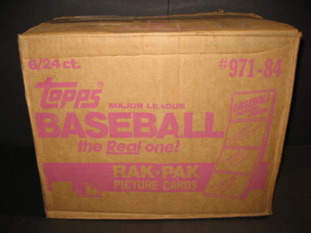 1984 Topps Baseball Rack Pack Case (6 Box) (Sealed)