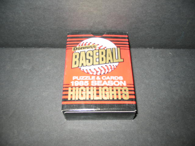 1985 Donruss Baseball Highlights Factory Set