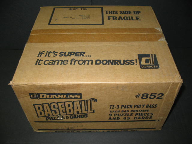 1985 Donruss Baseball Rack Pack Case