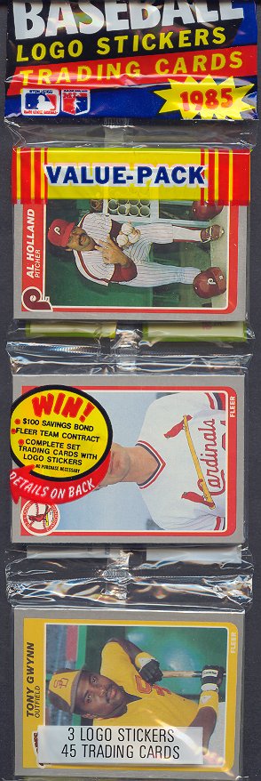 1985 Fleer Baseball Unopened Rack Pack (Authenticate)