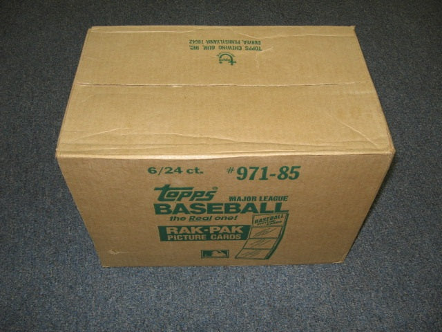 1985 Topps Baseball Rack Pack Case (6 Box) (Sealed)