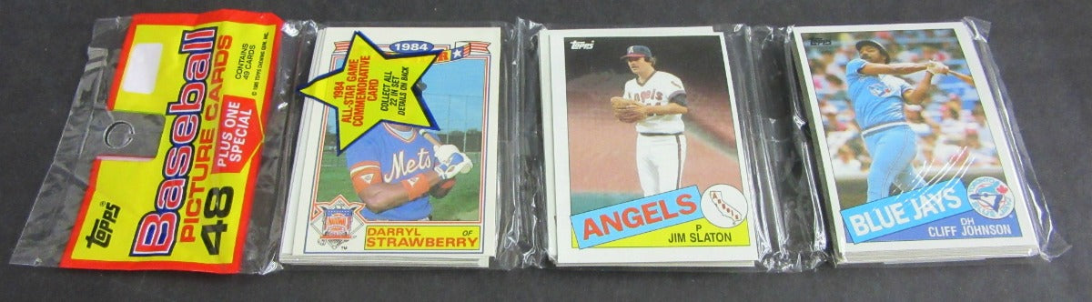 1985 Topps Baseball Unopened Rack Pack