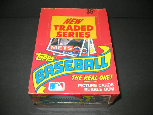 1985 Topps Baseball Traded Unopened Wax Box