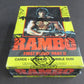 1985 Topps Rambo First Blood Part II Unopened Wax Box (BBCE) (X-Out)