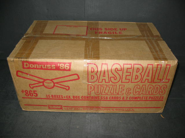 1986 Donruss Baseball Factory Set Case (15 Sets)