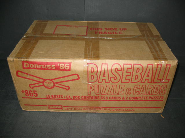 1986 Donruss Baseball Factory Set Case (15 Sets) (Sealed)
