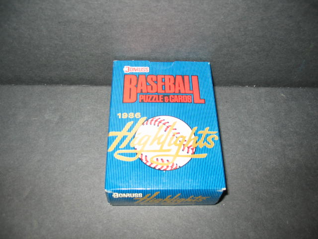 1986 Donruss Baseball Highlights Factory Set