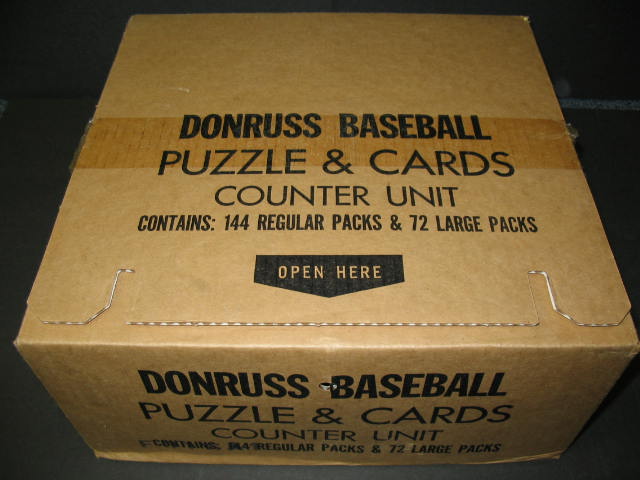 1986 Donruss Baseball Counter Display Box (144/72)