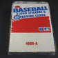 1986 Fleer Baseball Unopened Rack Box