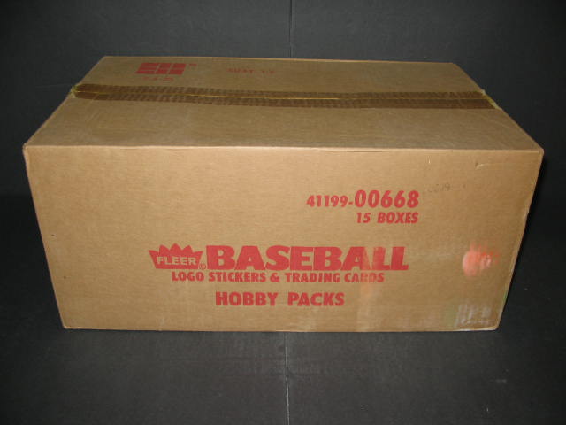1986 Fleer Baseball Factory Set Case (15 Sets)