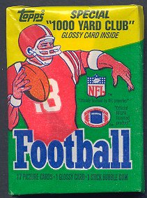 1986 Topps Football Unopened Wax Pack