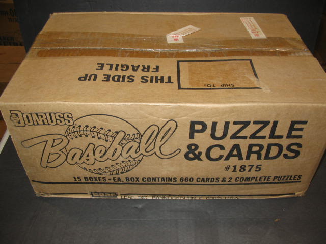 1987 Donruss Baseball Factory Set Case (15 Sets)
