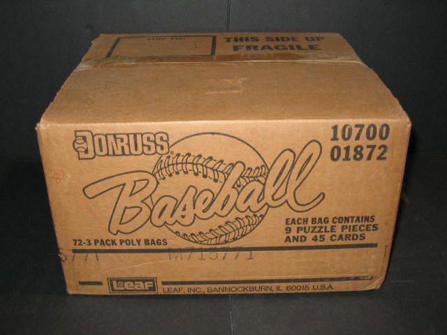 1987 Donruss Baseball Rack Pack Case (Sealed)