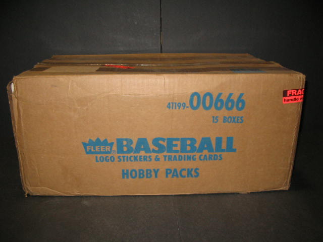 1987 Fleer Baseball Factory Set Case (15 Sets)