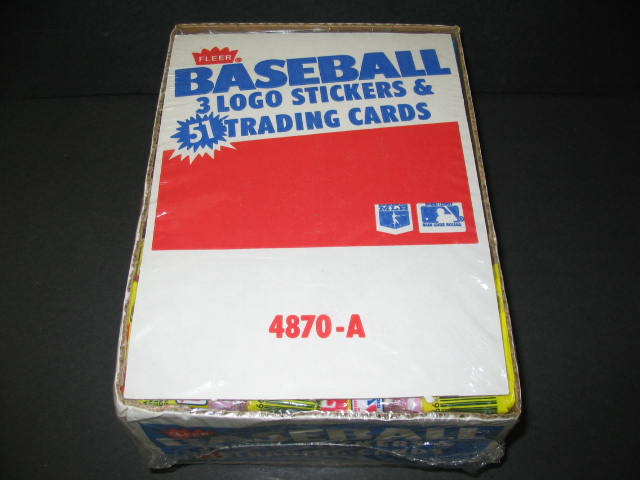1987 Fleer Baseball Unopened Rack Box