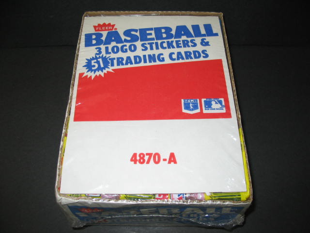 1987 Fleer Baseball Unopened Rack Box