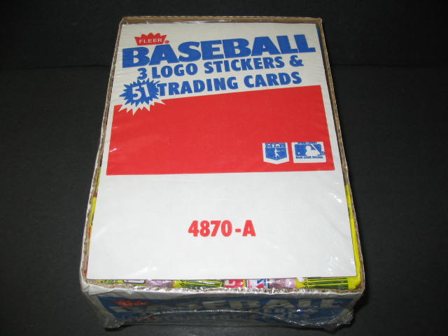 1987 Fleer Baseball Unopened Rack Box (Authenticate)