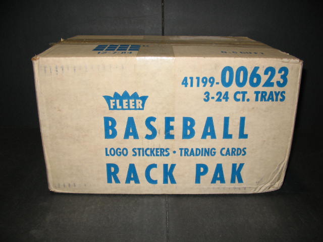 1987 Fleer Baseball Rack Pack Case (3 Box) (Authenticate)