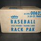 1987 Fleer Baseball Rack Pack Case (3 Box)