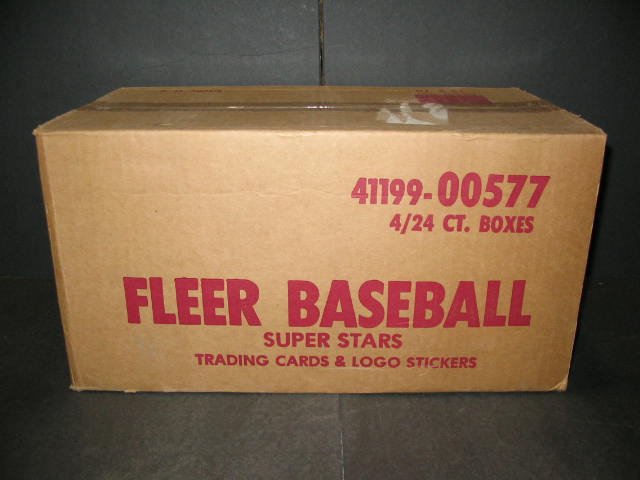 1988 Fleer Baseball Superstars Factory Set Case (4/24)