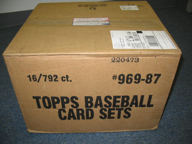 1987 Topps Baseball Factory Set Case (Brown) (16 Sets)