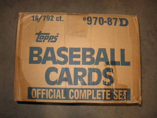 1987 Topps Baseball Factory Set Case (Holiday) (16 Sets)