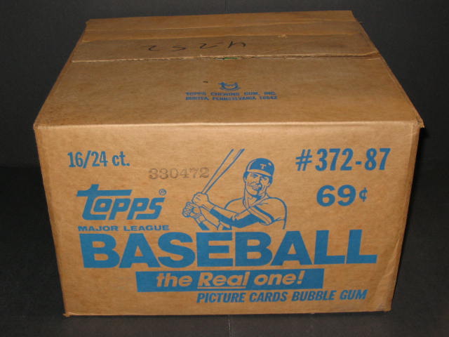 1987 Topps Baseball Cello Case (16 Box) (Authenticate)