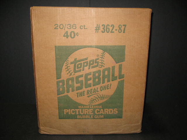 1987 Topps Baseball Unopened Wax Case (20 Box) (Sealed)