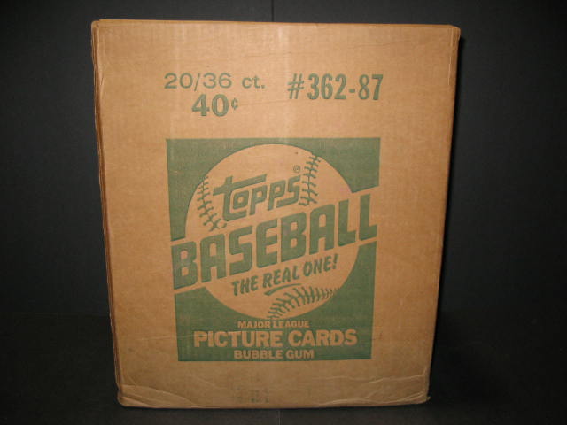 1987 Topps Baseball Unopened Wax Case (20 Box) (Authenticate)