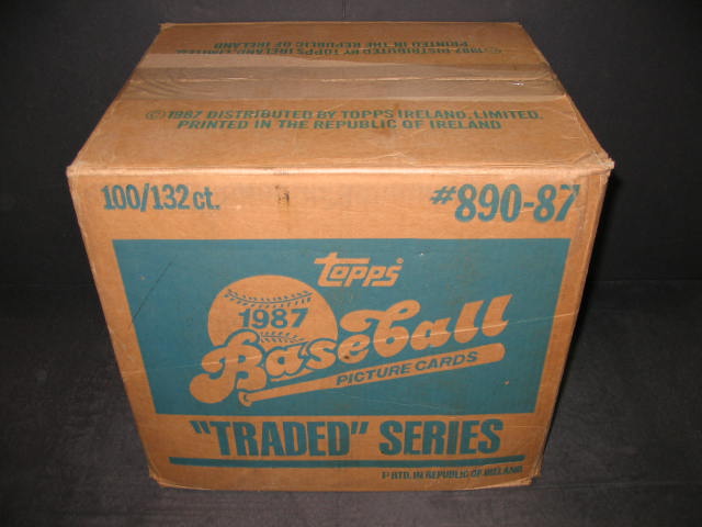 1987 Topps Baseball Traded Factory Set Case (100 Sets) (Sealed)