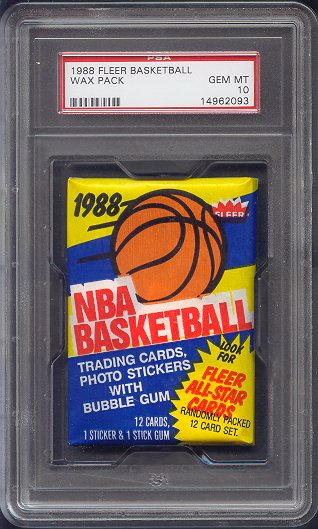 1988/89 Fleer Basketball Unopened Wax Pack PSA 10