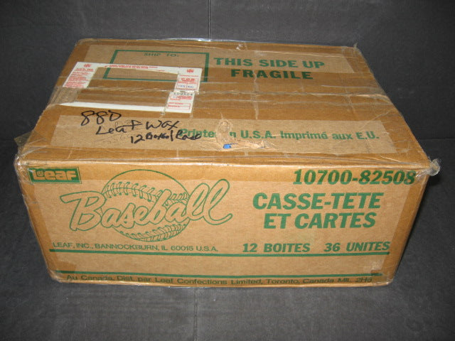 1988 Donruss Leaf Baseball Unopened Wax Case (12 Box) (Sealed)