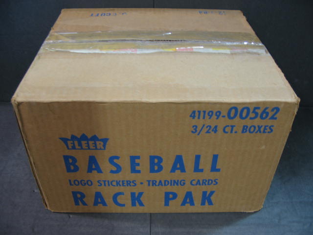 1988 Fleer Baseball Rack Pack Case (3 Box)