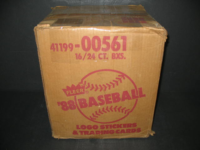 1988 Fleer Baseball Cello Case (16 Box)