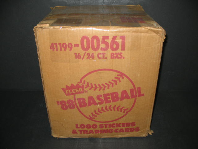 1988 Fleer Baseball Cello Case (16 Box) (Authenticate)