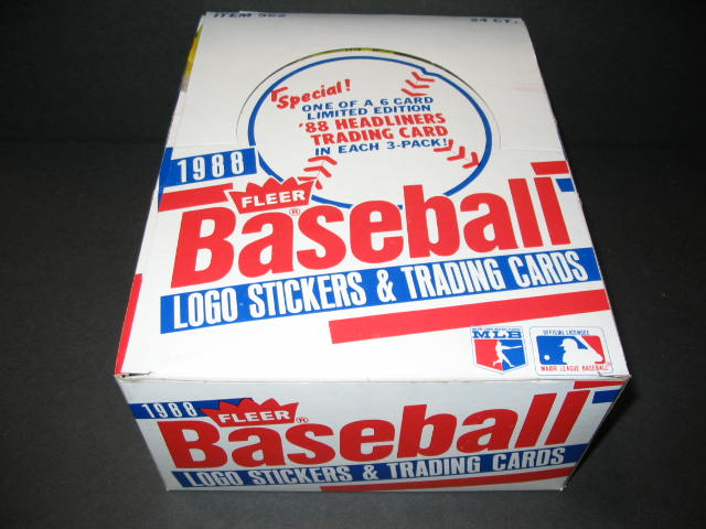 1988 Fleer Baseball Rack Box