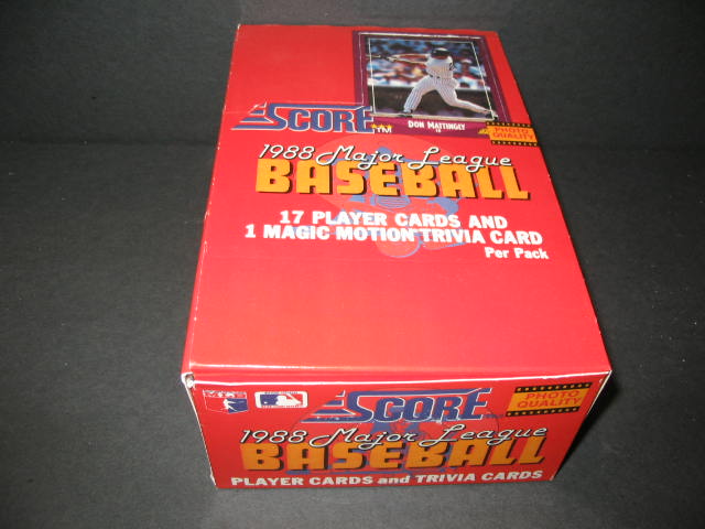 1988 Score Baseball Box