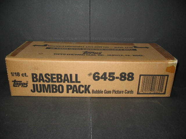 1988 Topps Baseball Jumbo Case (18 Count)