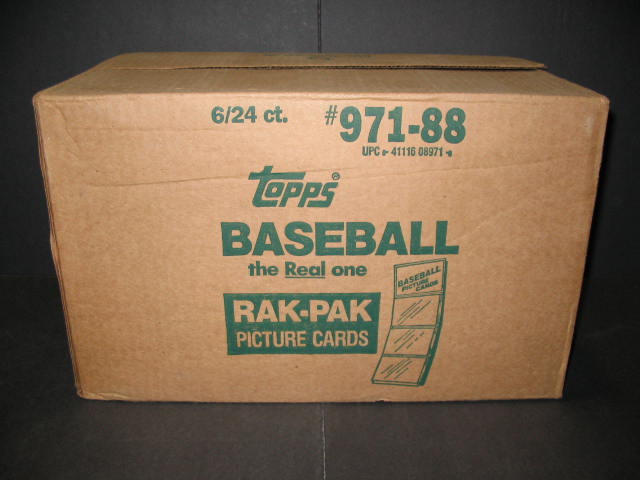 1988 Topps Baseball Rack Pack Case (6 Box) (Sealed)