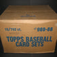 1988 Topps Baseball Factory Set Case (Brown) (16 Sets)
