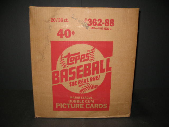 1988 Topps Baseball Unopened Wax Case (20 Box)