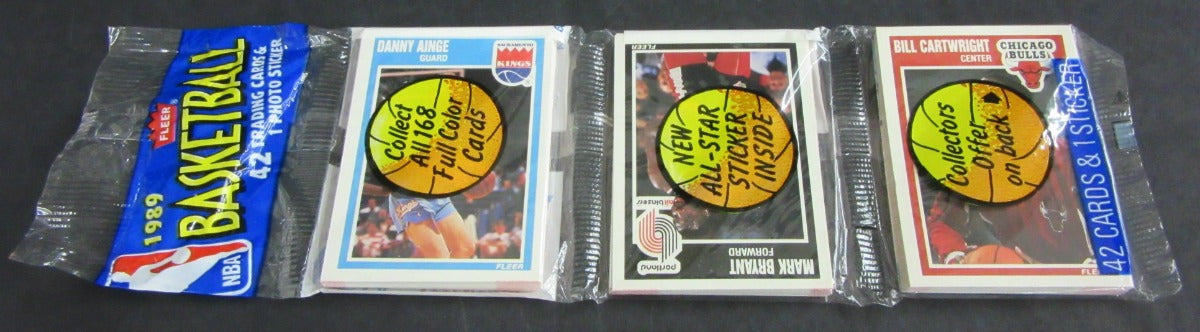 1989/90 Fleer Basketball Unopened Rack Pack (Authenticate)