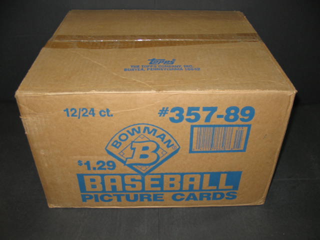 1989 Bowman Baseball Jumbo Case (12 Box) (Authenticate)