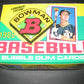 1989 Bowman Baseball Unopened Wax Box