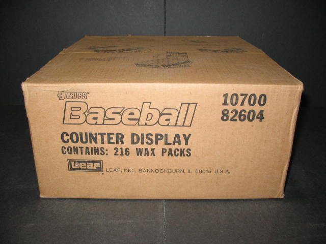 1989 Donruss Baseball Display Case (216 Packs)