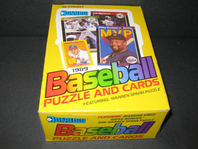 1989 Donruss Baseball Unopened Wax Box
