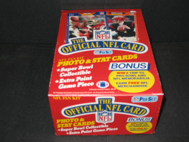 1989 Pro Set Football Series 1 Box