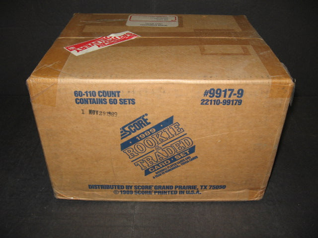1989 Score Baseball Rookie & Traded Factory Set Case (60 Sets) (Sealed)