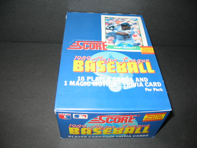 1989 Score Baseball Box