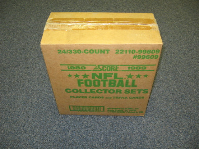 1989 Score Football Factory Set Case (24 Sets)